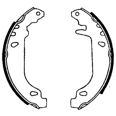 HELLA PAGID 8db355001351 -  Комплект тормозных колодок